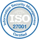 ISO 27001 Information Security Management certified